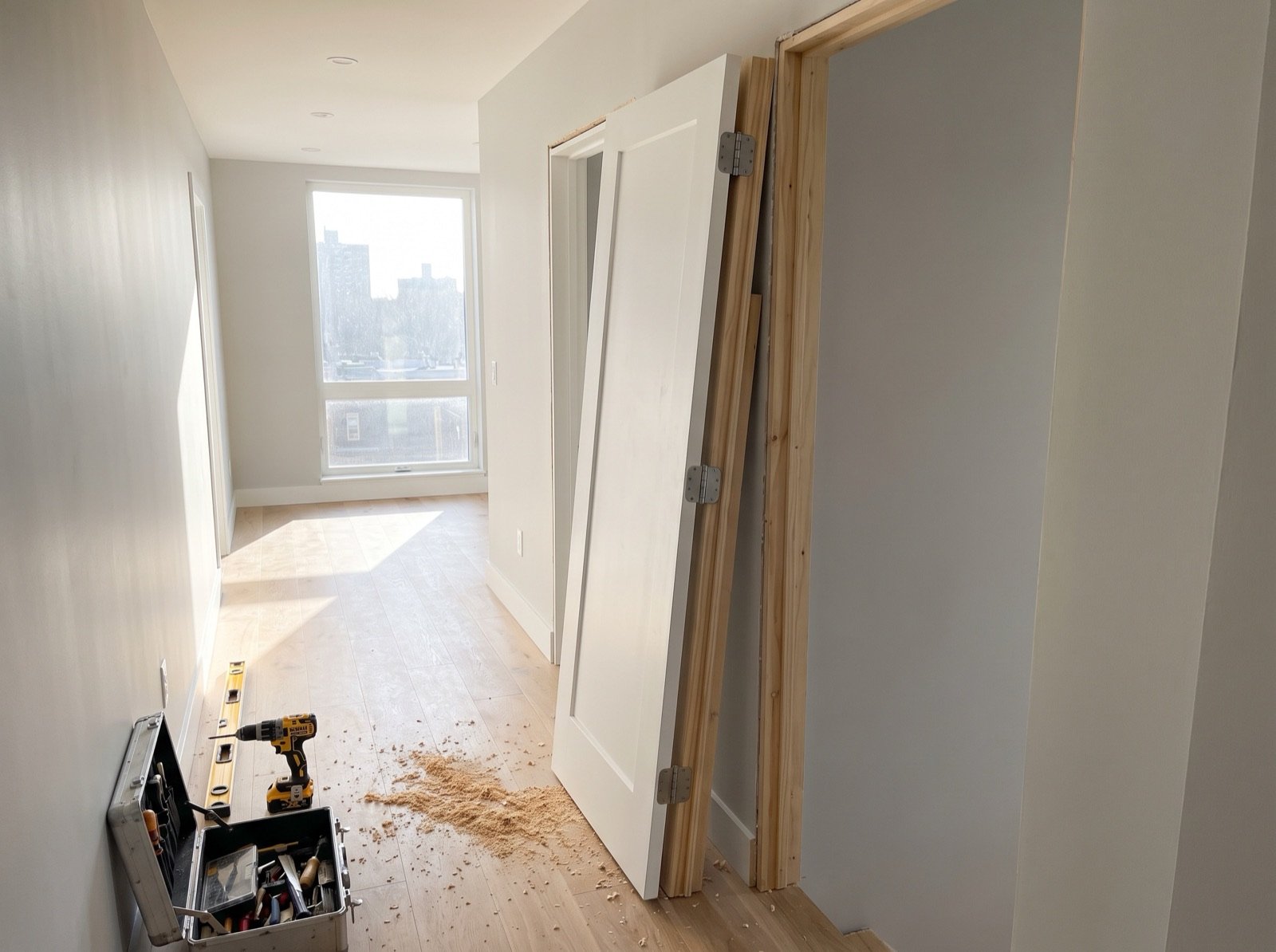 Individuell gefertigtes Möbelstück in einer Wohnung
